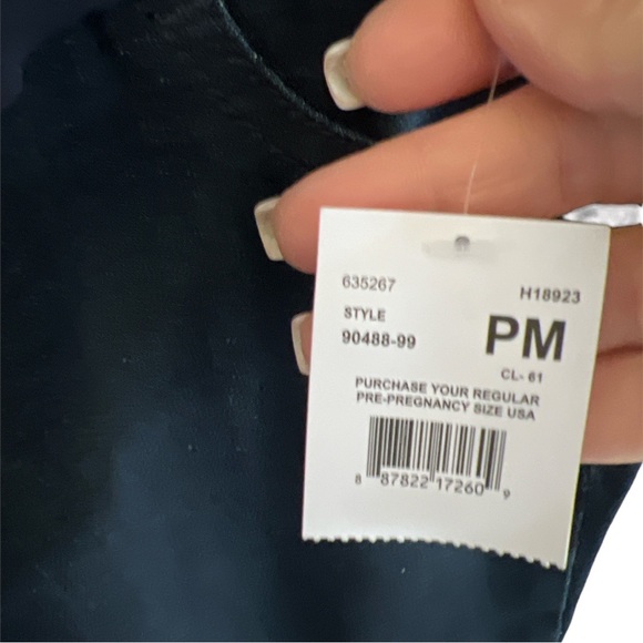 NWT Motherhood Maternity Indigo Blue Skinny Moulant Jeans - Size Petite Med 8/10 - Picture 11 of 12